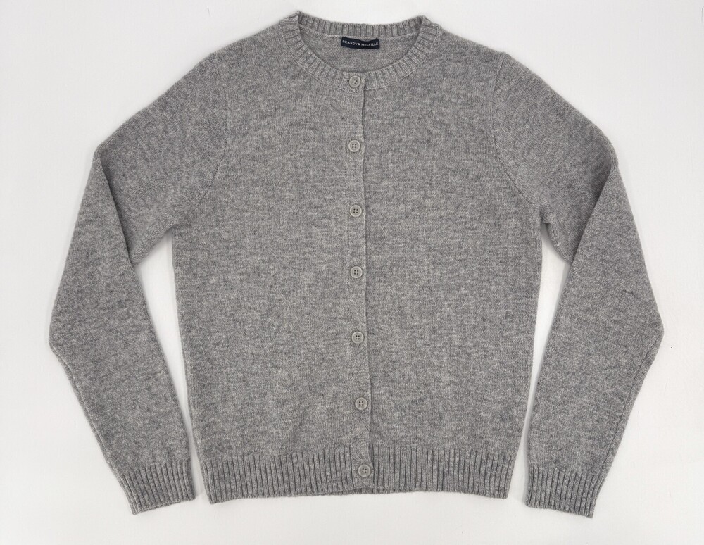 Brandy Melville Cardigan Sweater Womens OS Gray Wool Buttons Knit